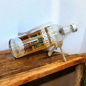 Absolut Vodka Brooklyn Empty Bottle Spike Lee Collaboration w/ Metal Stand